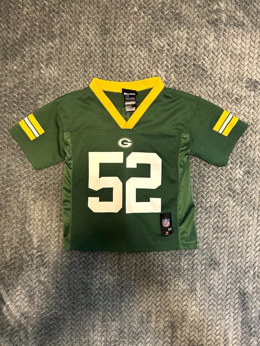 Green Bay Packers Clay Matthews #52 Jersey Kids Medium Green NFL Football Sports